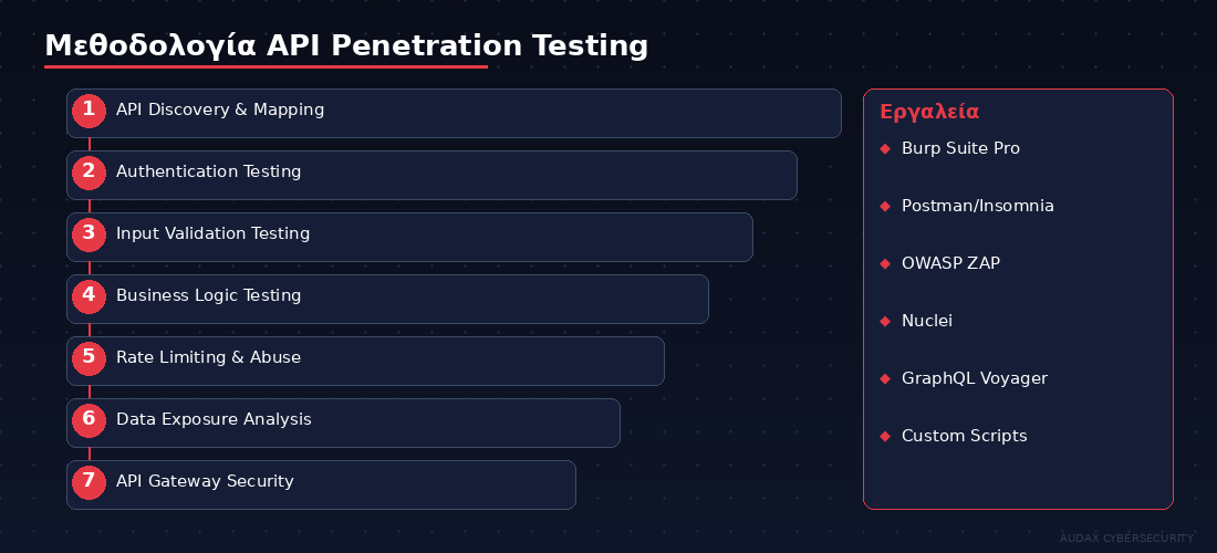 Μεθοδολογία API penetration testing - 7 βήματα και εργαλεία ασφάλειας