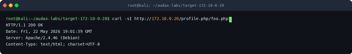Στιγμιότυπο τερματικού: cgi.fix_pathinfo — PATH_INFO accepted