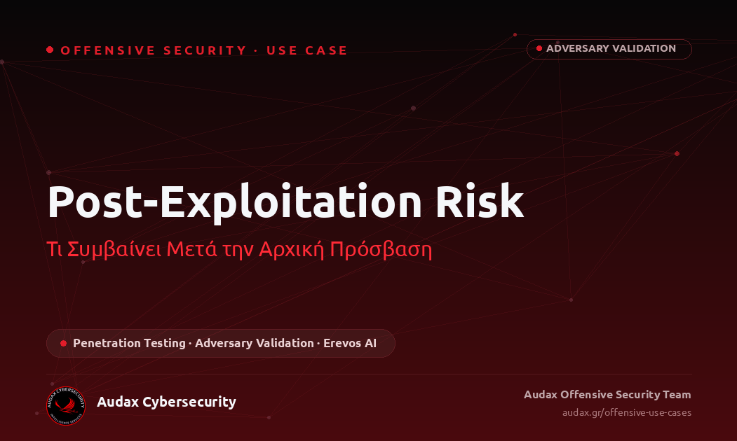 Post-Exploitation Risk: Τι Συμβαίνει Μετά την Αρχική Πρόσβαση – Offensive Use Case – Audax Cybersecurity